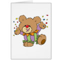 cute party clown teddy bear design