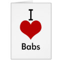 I Love (heart) Babs