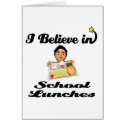 i believe in school lunches