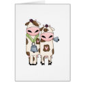 a couple of cute moo cows