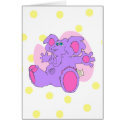 Purple Stuffed Elephant