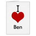 I Love (heart) Ben