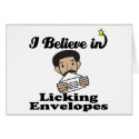 i believe in licking envelopes