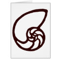 Shell Cut Out Brown Dk The MUSEUM Zazzle Gifts