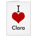I Love (heart) Clara