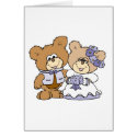 cute litte teddy bear wedding couple