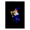 Cute old Witch with Broom