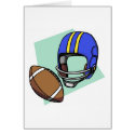 football blue helmet