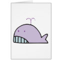 cute silly lavender whale