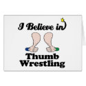 i believe in thumb wrestling