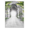 pretty stone tunnel trellis design