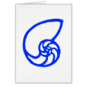 Shell Cut Out Blue The MUSEUM Zazzle Gifts