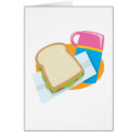 sandwich and thermos lunch vector design