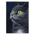 Smokey | Green Eyed Blue Grey Cat Portrait