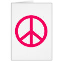 Hot Pink Peace & Ribbon