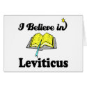 i believe in Leviticus