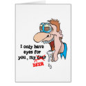 only have eyes for beer funny drinking design