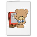 teaching ABCs cute teacher teddy bear design
