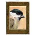 Willow Tit Watercolor | Bird Art Greeting Cards