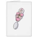 Pink Baby Football Spoon