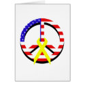 American Flag Peace & Ribbon