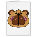 cute country style bear face
