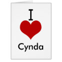 I Love (heart) Cynda