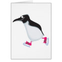 goofy penguin on iceskates