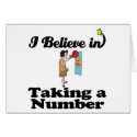 i believe in taking a number