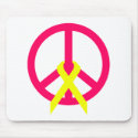 Hot Pink Peace & Ribbon