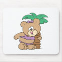 tropical vacation teddy bear girl cutie