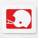 Red Football Helmet Logo