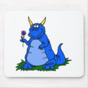 Light Blue Dragon with Flower