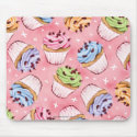Yummy Cupcakes and Kisses Mousepads