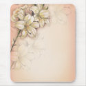lily flowers art  design on peach