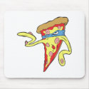 silly superhero villian pepperoni pizza character