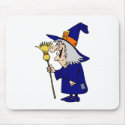 Cute old Witch with Broom