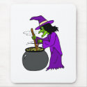 Witch brewing potion