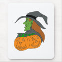 Witch with Pumpkins