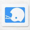 Light blue Football Helmet Logo