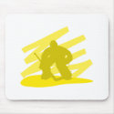 Hockey Goalie Yellow Logo