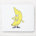 happy silly banana cartoon