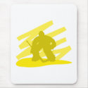 Hockey Goalie Yellow Logo