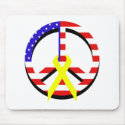 American Flag Peace & Ribbon