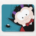 Cute Cartoon Vampire & Spider Halloween Mousepads