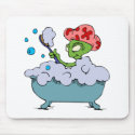 Alien in bubble bath