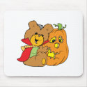 halloween teddy bear with jack-o-lantern pumpkin