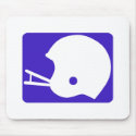 Blue Football Helmet Logo