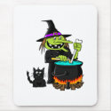 Goofy Witch Cauldron & Black Cat