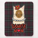 Siamese Mom / Mum Tartan | Cat Lover Mousepad